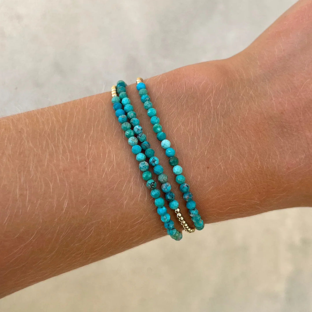Síle — Turquoise & Gold Bracelet Stack