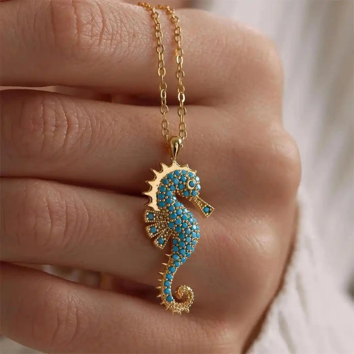 Nuala — Turquoise Seahorse Pendant Necklace