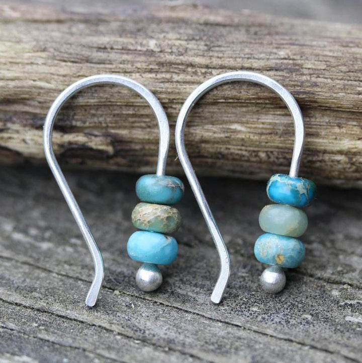 Aideen — Delicate Turquoise Pearl Earrings