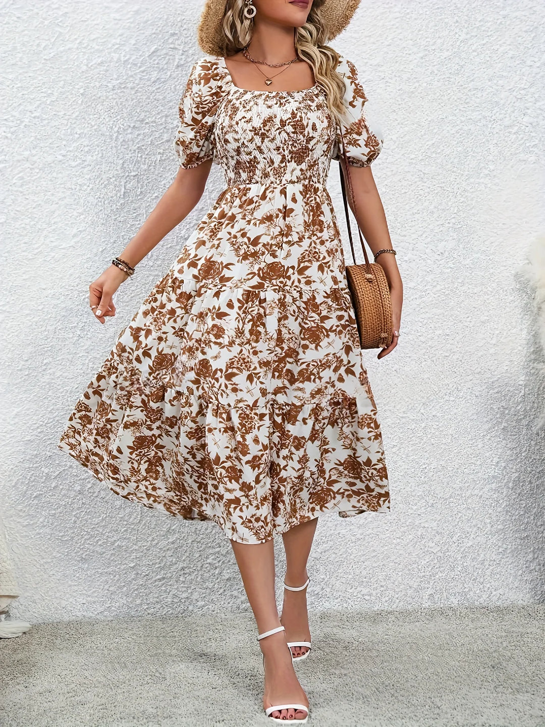 Sinéad | Smocked Floral Maxi Dress