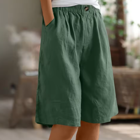 Fiadh | Wide-Leg Linen Shorts