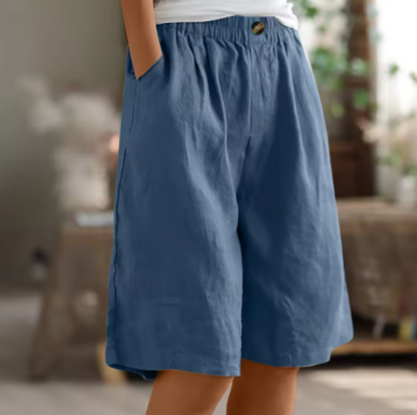 Fiadh | Wide-Leg Linen Shorts