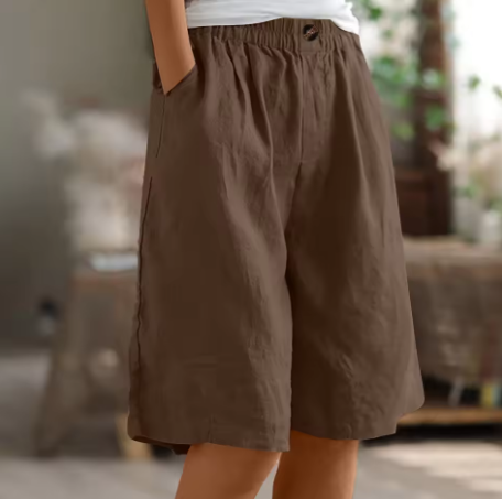Fiadh | Wide-Leg Linen Shorts