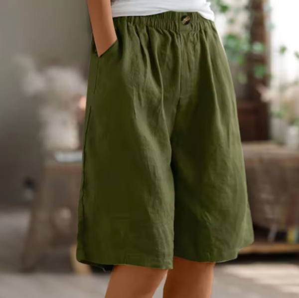 Fiadh | Wide-Leg Linen Shorts