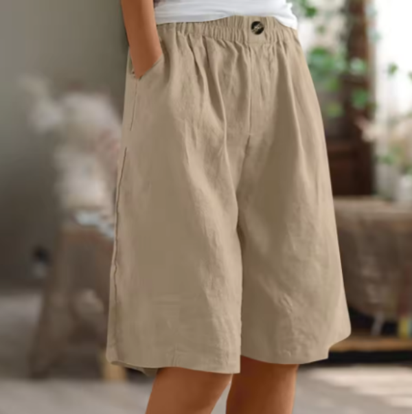 Fiadh | Wide-Leg Linen Shorts