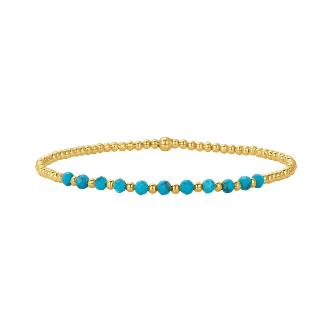 Síle — Turquoise & Gold Bracelet Stack