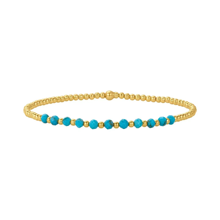 Síle — Turquoise & Gold Bracelet Stack