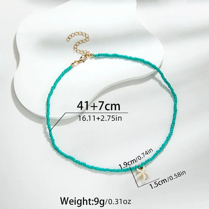 Muirgen — Turquoise Starfish Necklace