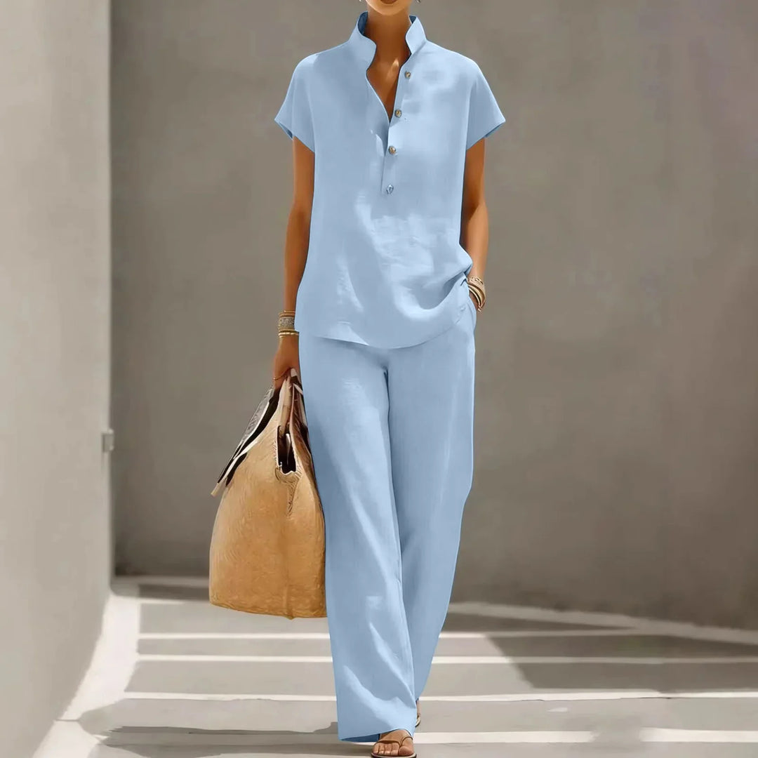 Belle | Breathable Linen Matching Set