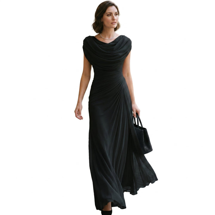 Mirellea | Elegant Draped Maxi Dress