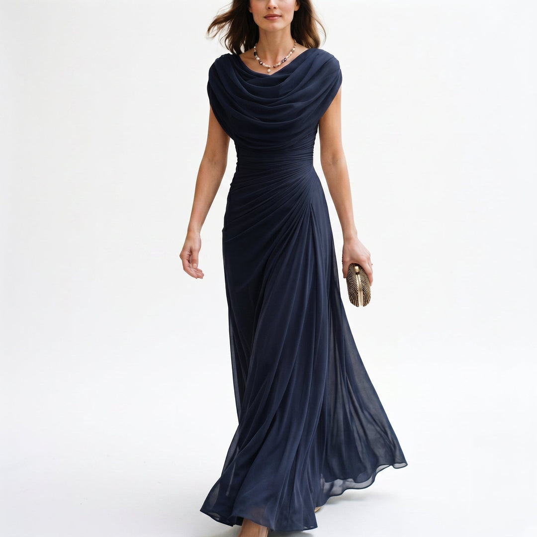 Mirellea | Elegant Draped Maxi Dress