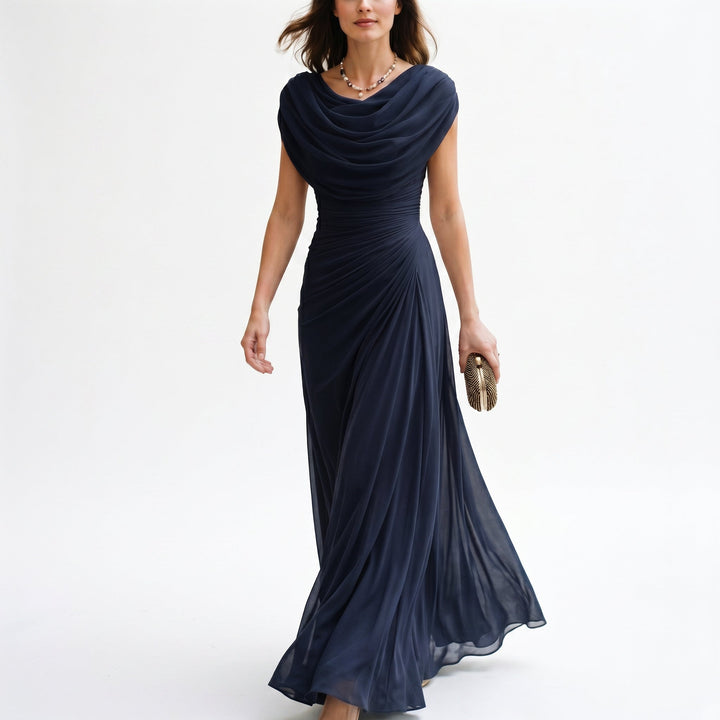 Mirellea | Elegant Draped Maxi Dress