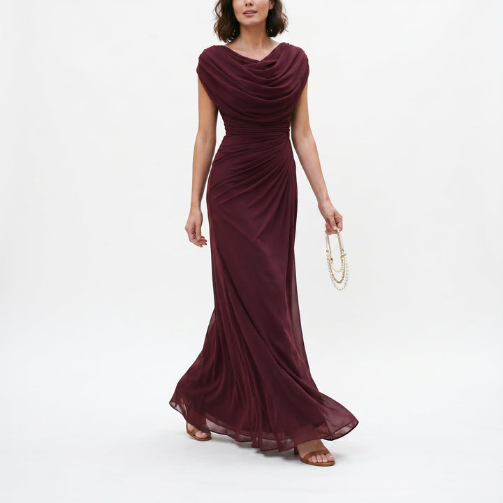 Mirellea | Elegant Draped Maxi Dress