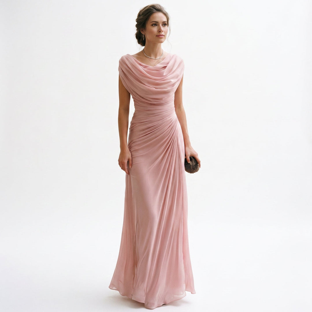 Mirellea | Elegant Draped Maxi Dress