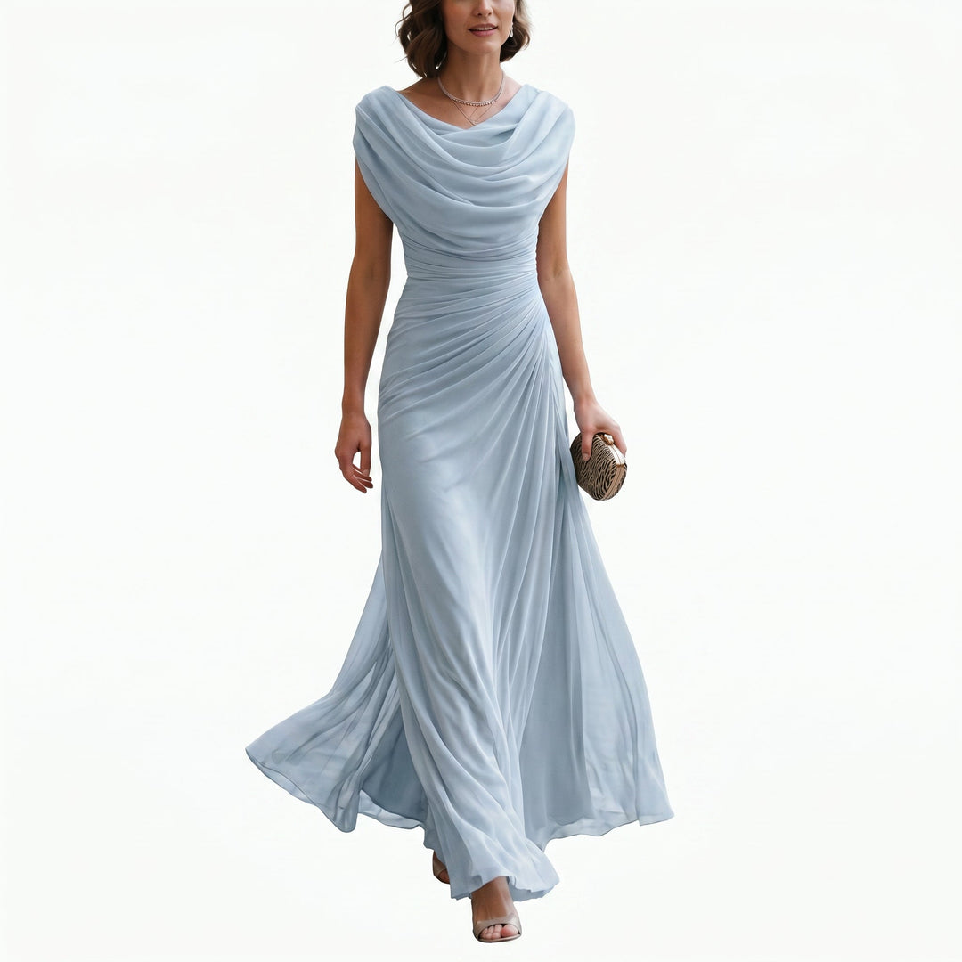 Mirellea | Elegant Draped Maxi Dress