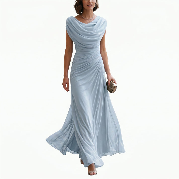 Mirellea | Elegant Draped Maxi Dress