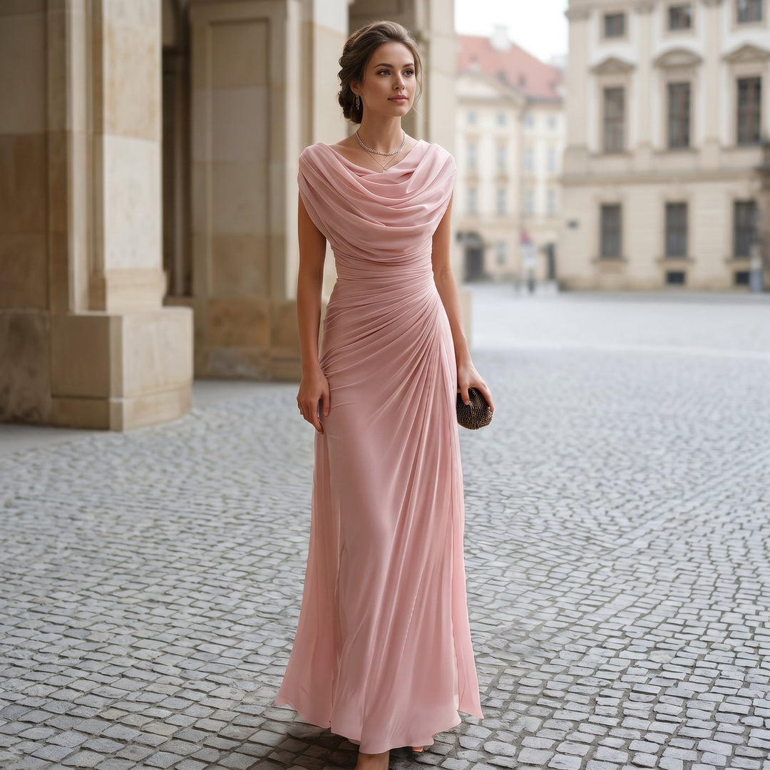 Mirellea | Elegant Draped Maxi Dress