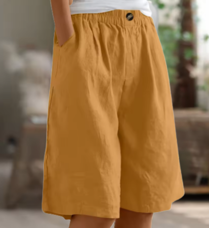 Fiadh | Wide-Leg Linen Shorts