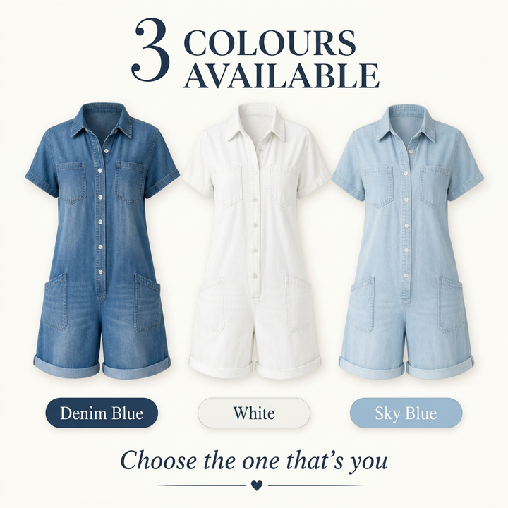 Capri | Soft Denim Playsuit