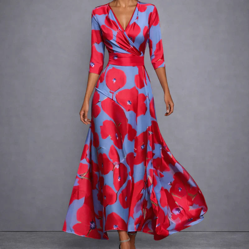 Calla | Floral Wrap Maxi Dress