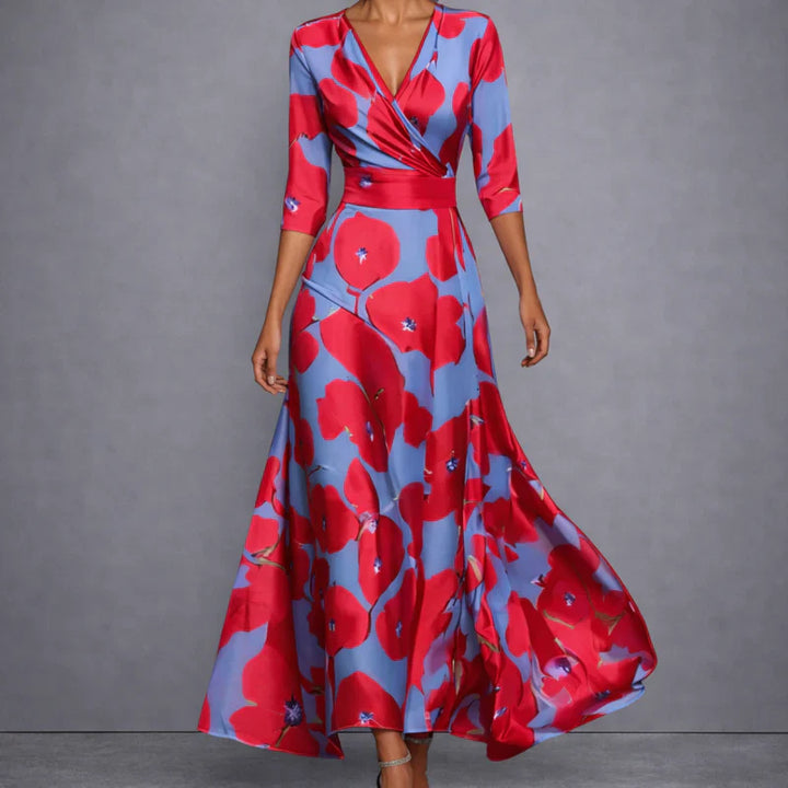 Calla | Floral Wrap Maxi Dress