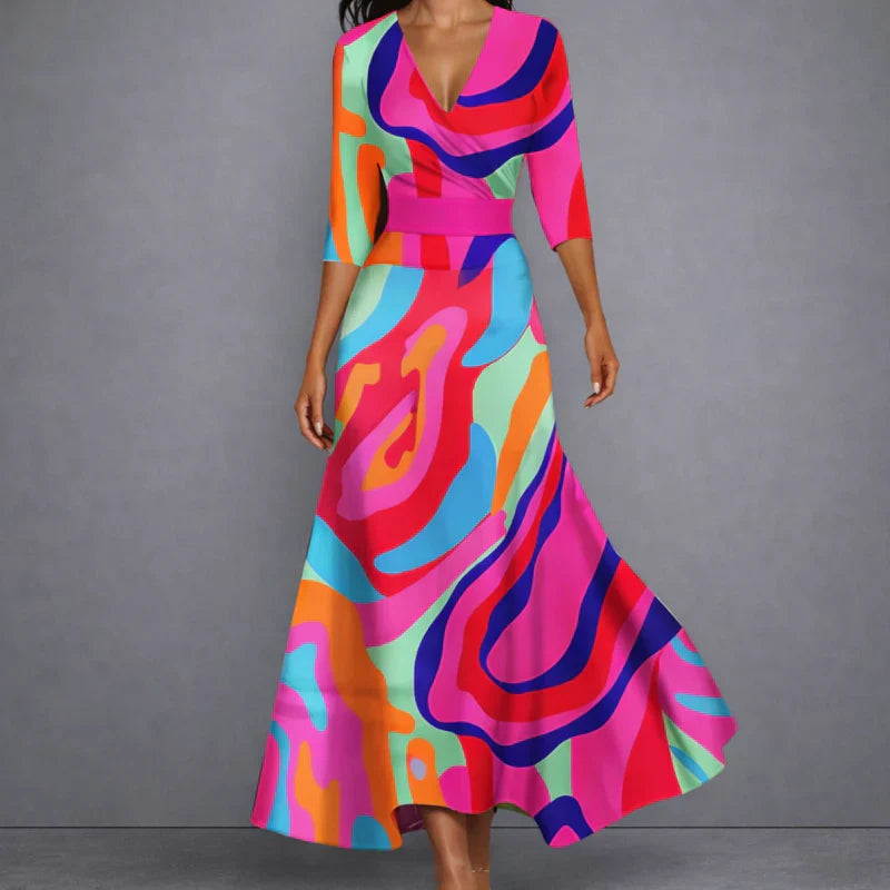 Calla | Floral Wrap Maxi Dress