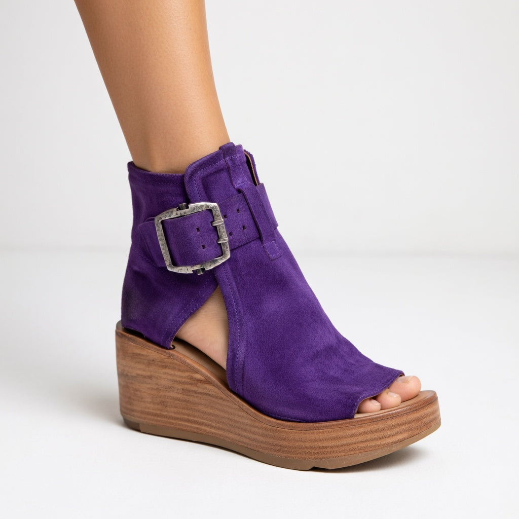 Sinead — Buckle Wedge Sandal