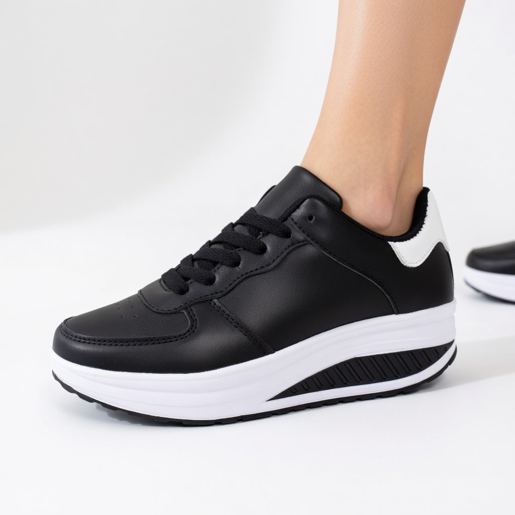 Auréline™ — Elegant Modern Ergonomic Wedge Sneakers