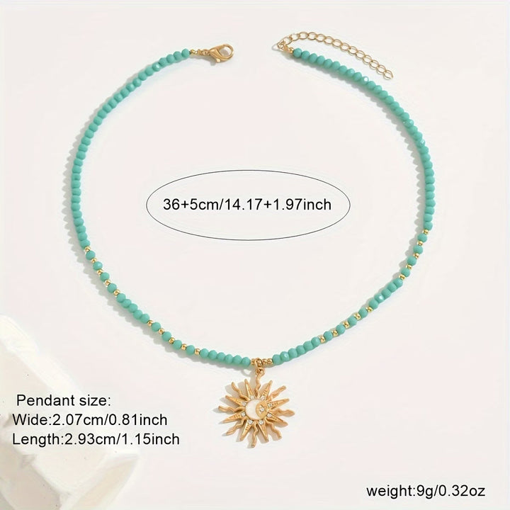 Étaín — Turquoise Sunburst Choker