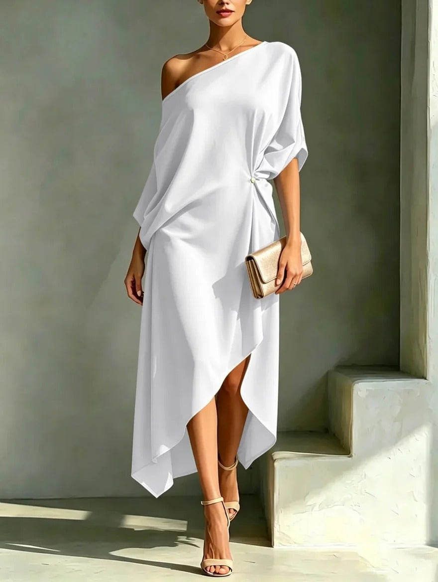 Órlaith — Asymmetric One-Shoulder Dress
