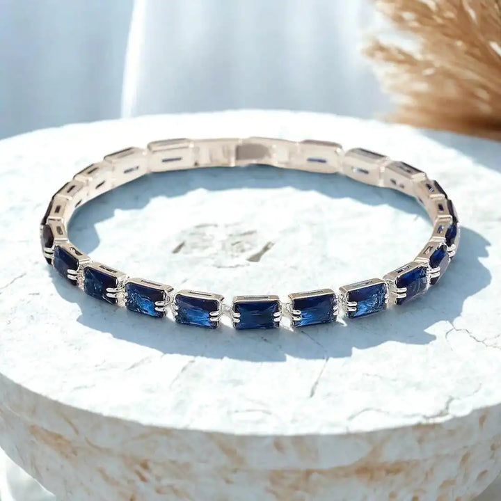 Nuala — Refined Sapphire Gold Bracelet