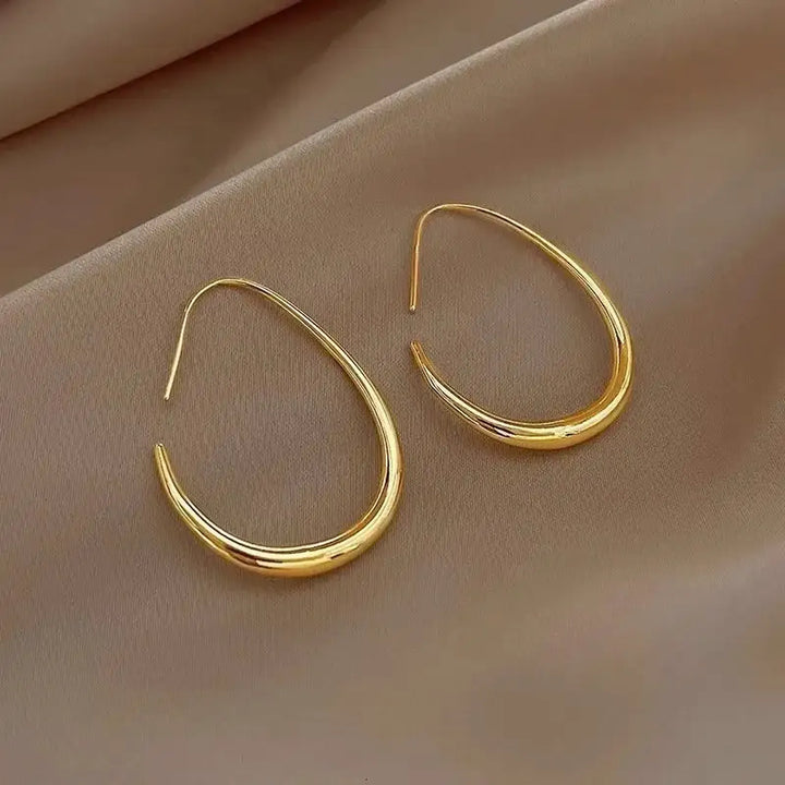 Róisín — Vintage Gold Matte Hoops