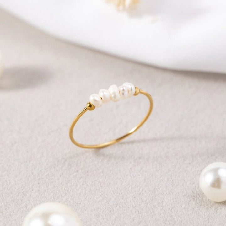 Ciara — Delicate Pearl Solitaire Ring