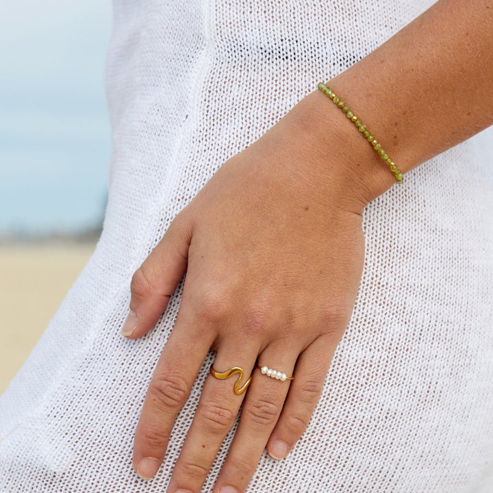 Ciara — Delicate Pearl Solitaire Ring