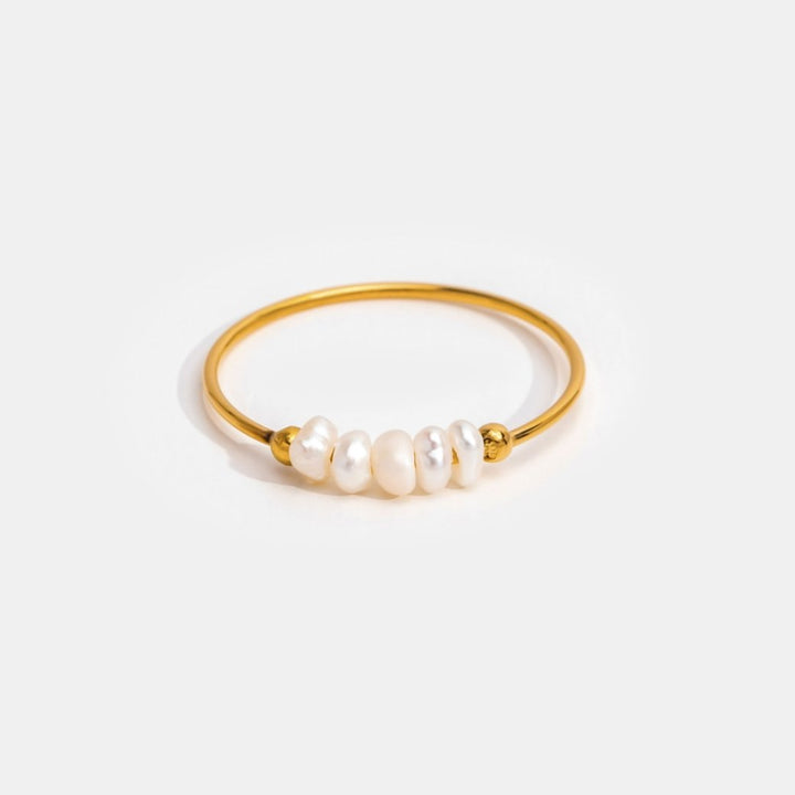 Ciara — Delicate Pearl Solitaire Ring