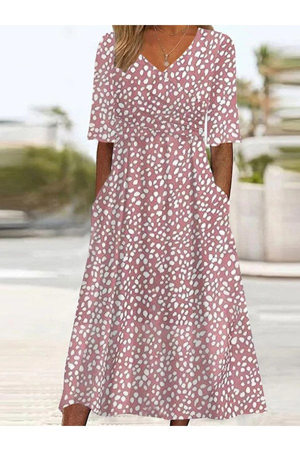 Sorcha — Polka Dot Midi Dress