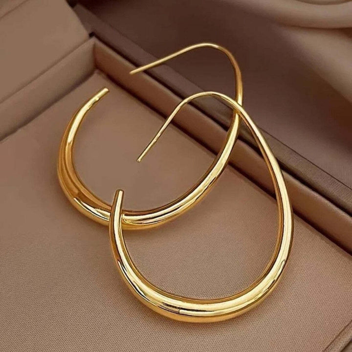 Róisín — Vintage Gold Matte Hoops