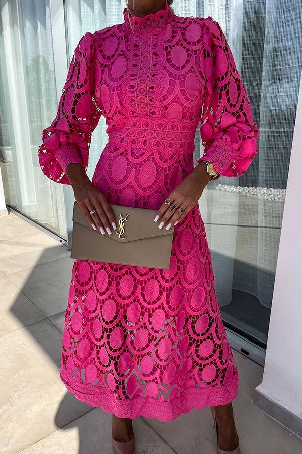 Chiara | Elegant Lace Midi Dress