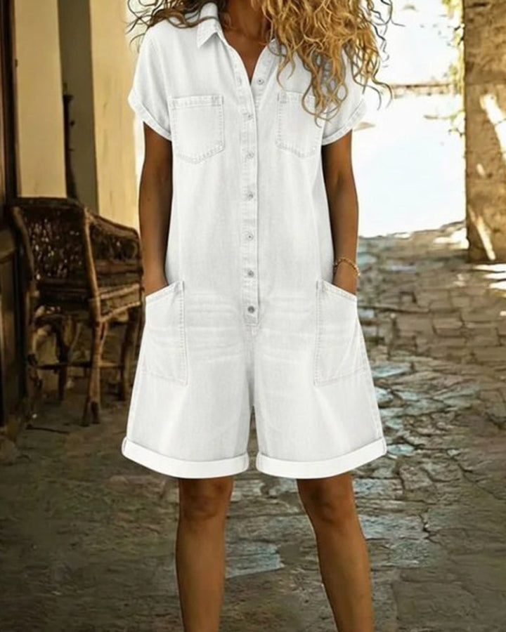 Capri | Soft Denim Playsuit