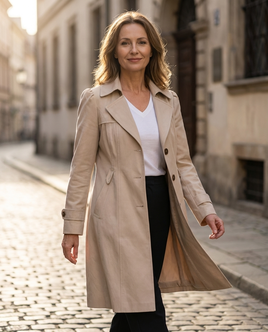 Niamh — Vintage Elegant Trench Coat