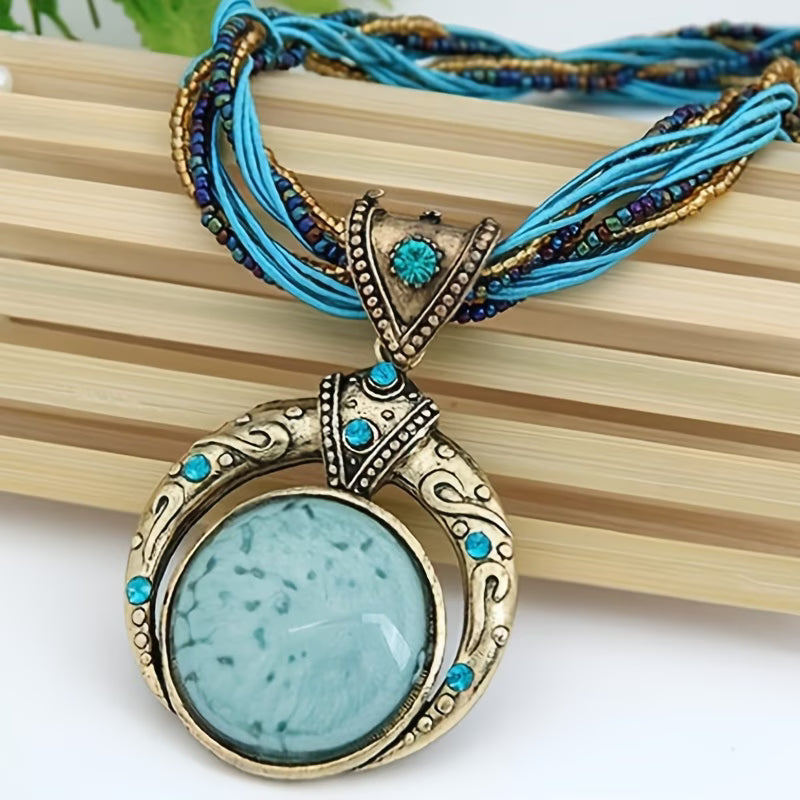 Naomh — Bohemian Medallion Necklace