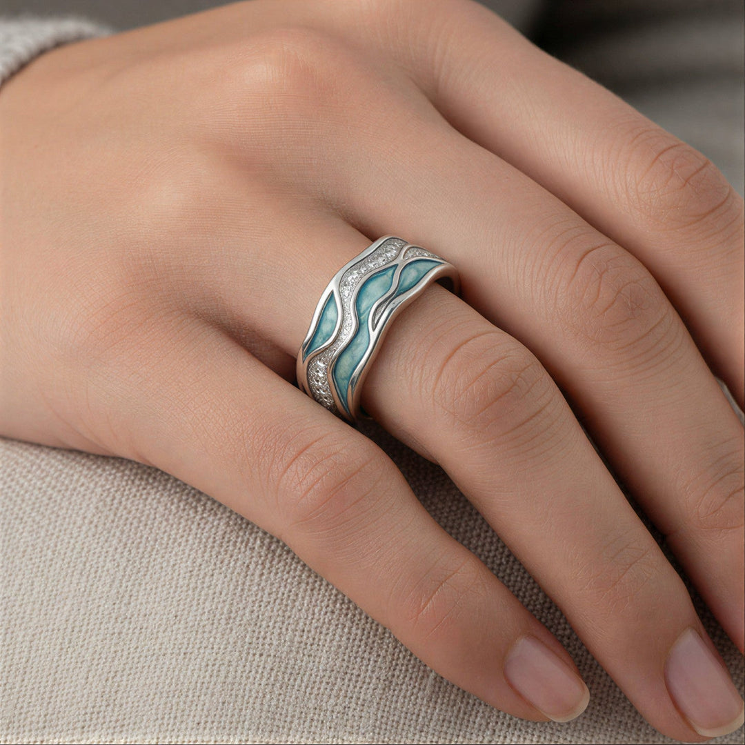 Clodagh — Ocean Wave Turquoise Ring