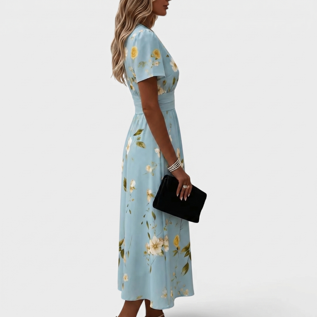 Dana | V-Neck Elegant Midi Dress