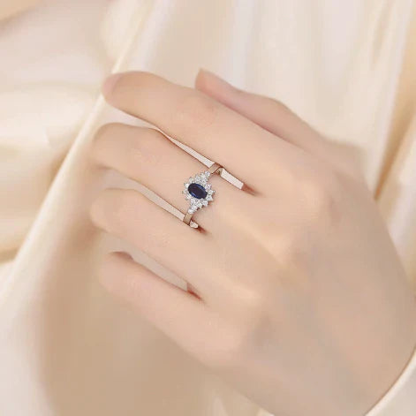 Niamh — Blue Blossom Crystal Ring