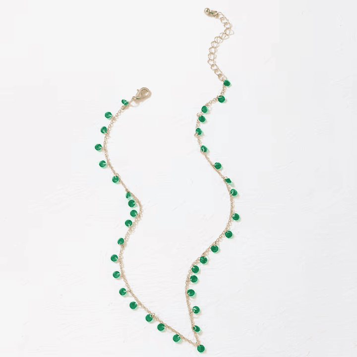 Fiadh — Handmade Emerald Drop Necklace