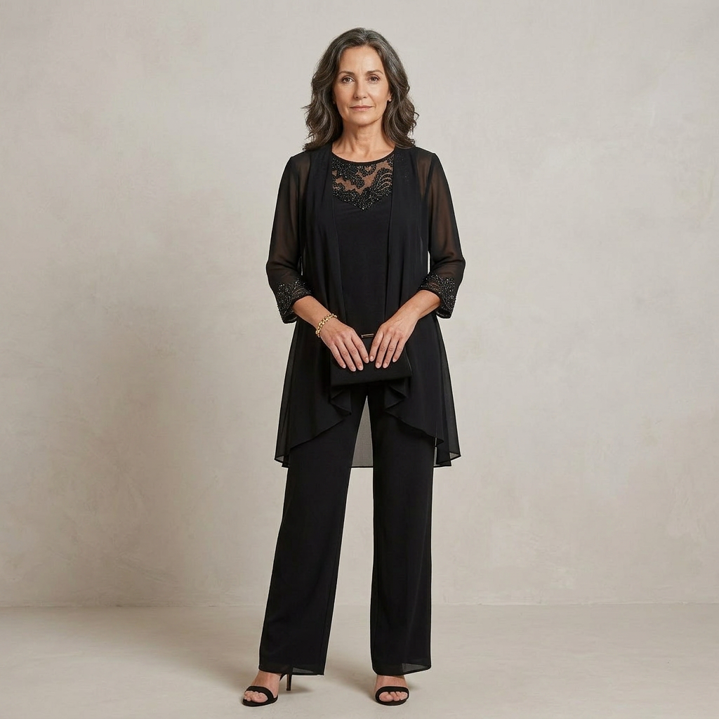 Iva Elegant Three-Piece Set — black