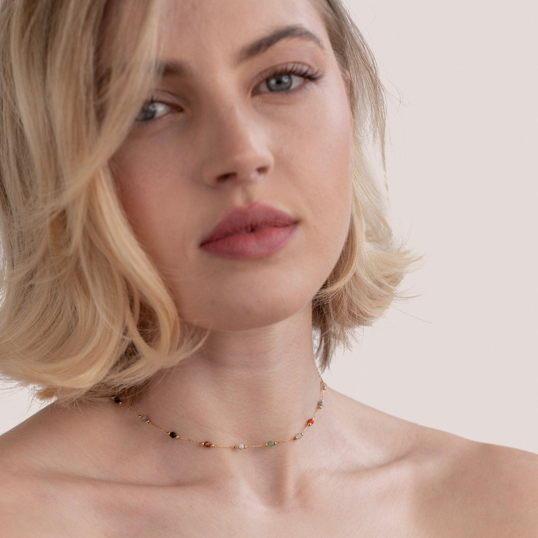 Fiadh — Minimalist Stone Pendant Necklace