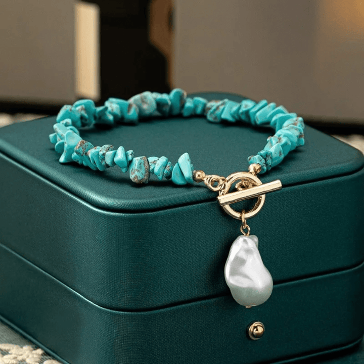 Sinéad — Turquoise & Baroque Pearl Jewellery Set