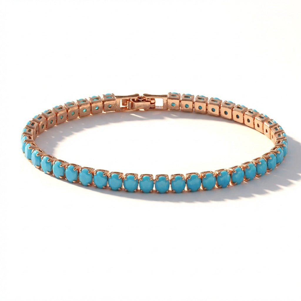 Caoimhe — Turquoise Tennis Bracelet