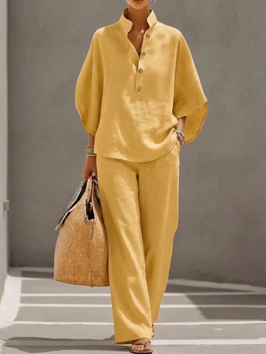 Saoirse — The Linen Batwing Set
